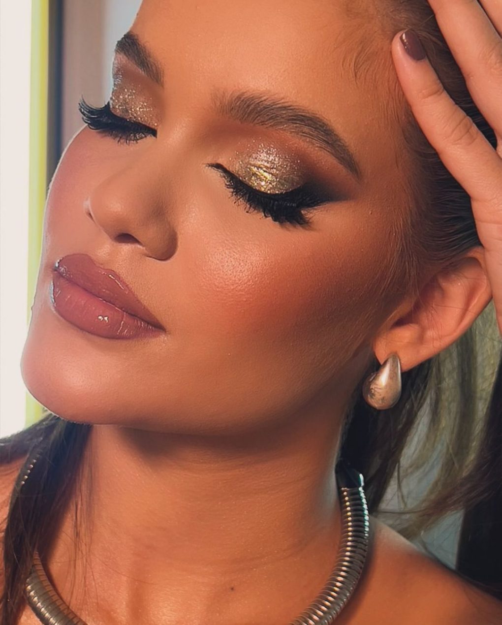 Delineado infinito com Glitter